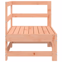 vidaXL Garden Middle Sofas Outdoor Sofa Sectional Sofa 2 pcs Solid Wood Pine - natural douglas, corner sofa