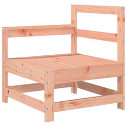vidaXL Garden Middle Sofas Outdoor Sofa Sectional Sofa 2 pcs Solid Wood Pine - natural douglas, right corner sofa