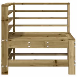 vidaXL Garden Corner Sofa Outdoor Sectional Sofa Couch Impregnated Wood Pine