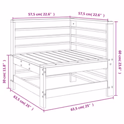 VidaXL 825619 outdoor bench Wood - Additional view 7