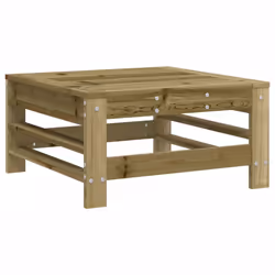 vidaXL Garden Footstool Ottoman Footrest Outdoor Stool Impregnated Wood Pine - Additional view 4