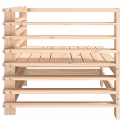 vidaXL Garden Corner Sofas Outdoor Sectional Sofa Couch 2 pcs Solid Wood Pine - Additional view 4