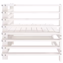 vidaXL Garden Corner Sofas Outdoor Sectional Sofa 2 pcs White Solid Wood Pine - Additional view 4