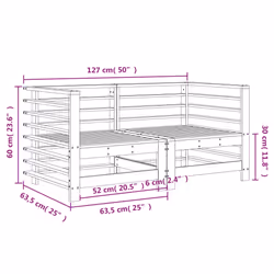 VidaXL 825637 outdoor bench Wood - Additional view 8