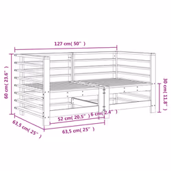 VidaXL 825638 outdoor bench Wood - Additional view 8