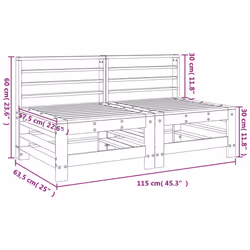VidaXL 825641 outdoor bench Wood - Additional view 8