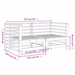 VidaXL 825642 outdoor bench Wood - Additional view 8