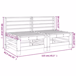 VidaXL 825645 outdoor bench Wood - Additional view 8