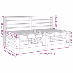 VidaXL 825652 outdoor bench Wood - Additional view 8