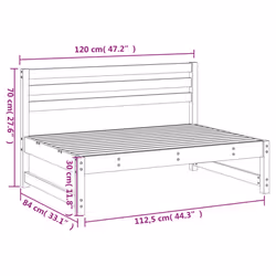 VidaXL 825703 outdoor bench Wood - Additional view 7