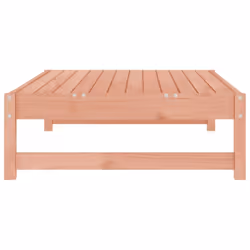 vidaXL Garden Middle Sofa Footrest Outdoor Sofa Coffee Table Solid Wood Pine - natural douglas, footrest - Additional view 4