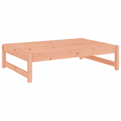 vidaXL Garden Middle Sofa Footrest Outdoor Sofa Coffee Table Solid Wood Pine - natural douglas, footrest - Additional view 5
