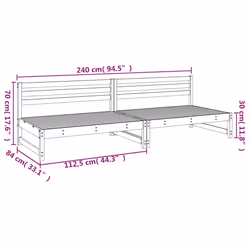 VidaXL 825716 outdoor bench Wood - Additional view 8