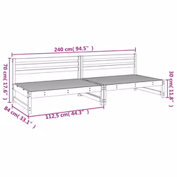 VidaXL 825717 outdoor bench Wood - Additional view 8