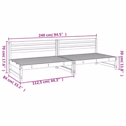 VidaXL 825721 outdoor bench Wood - Additional view 8