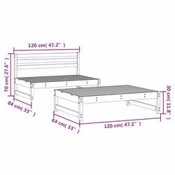 VidaXL 825729 outdoor bench Wood - Additional view 7