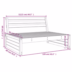 VidaXL 825744 outdoor bench Wood - Additional view 7