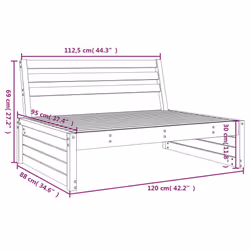 VidaXL 825749 outdoor bench Wood - Additional view 7