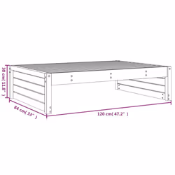VidaXL 825756 outdoor bench Wood - Additional view 8