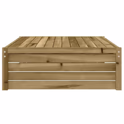 vidaXL Garden Footstool Ottoman Footrest Outdoor Stool Impregnated Wood Pine - Additional view 4
