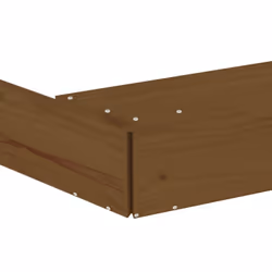vidaXL Sandbox with Seats Kids Toy Outdoor Sandpit Octagon Solid Wood Pine - honey brown pine, 111 x 111 x 20 cm - Additional view 6