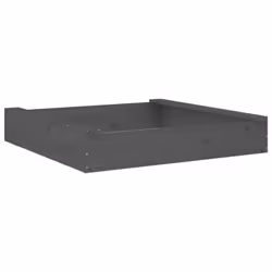 vidaXL Sandbox with Seats Kids Toy Outdoor Sandpit Square Solid Wood Pine - grey pine, 111 x 111 x 20 cm - Additional view 5