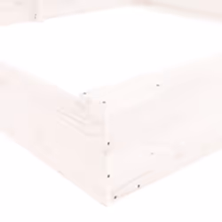 vidaXL Sandbox with Seats Kids Toy Outdoor Sandpit Square Solid Wood Pine - white pine, 160 x 160 x 20 cm - Additional view 6