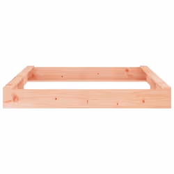 vidaXL Sandbox with Seats Kids Toy Outdoor Sandpit Square Solid Wood Pine - natural douglas, 160 x 160 x 20 cm - Additional view 4