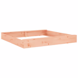 vidaXL Sandbox with Seats Kids Toy Outdoor Sandpit Square Solid Wood Pine - natural douglas, 160 x 160 x 20 cm - Additional view 5