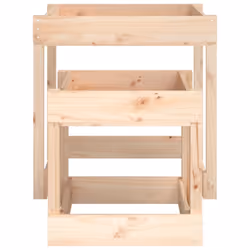 vidaXL Sand Tables Sandpit and Water Table Play Table 2 pcs Solid Wood Pine - natural pine - Additional view 4