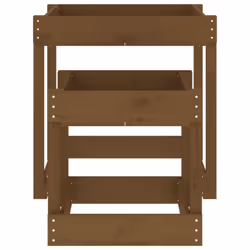 vidaXL Sand Tables Sandpit and Water Table 2 pcs Honey Brown Solid Wood Pine - Additional view 4
