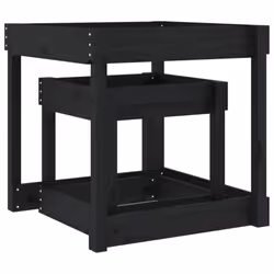 vidaXL Sand Tables Sandpit and Water Table Play Table 2 pcs Solid Wood Pine - black pine - Additional view 6