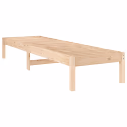 vidaXL Sun Loungers Sun Bed Outdoor Lounge Bed Garden Day Bed Solid Wood Pine - natural pine, 1 pcs - Additional view 6