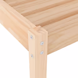 vidaXL Sun Loungers Sun Bed Outdoor Lounge Bed Garden Day Bed Solid Wood Pine - natural pine, 2 pcs - Additional view 8