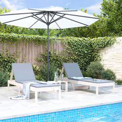 VidaXL 825068 outdoor chair Terrace Pinewood White
