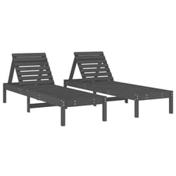 VidaXL 825070 outdoor chair Lounge Pinewood Grey