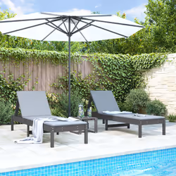 VidaXL 825070 outdoor chair Lounge Pinewood Grey