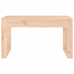 vidaXL Garden Bench Wooden Bench Patio Outdoor Bench Seat Solid Wood Pine - natural pine, 80 x 38 x 45 cm