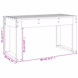VidaXL 825088 outdoor bench Wood - Additional view 8