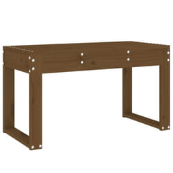vidaXL Garden Bench Wooden Bench Patio Outdoor Bench Seat Solid Wood Pine - honey brown pine, 80 x 38 x 45 cm