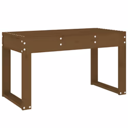 vidaXL Garden Bench Wooden Bench Patio Outdoor Bench Seat Solid Wood Pine - honey brown pine, 80 x 38 x 45 cm - Additional view 4