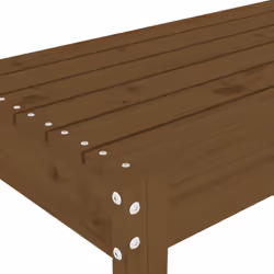 vidaXL Garden Bench Wooden Bench Patio Outdoor Bench Seat Solid Wood Pine - honey brown pine, 80 x 38 x 45 cm - Additional view 5
