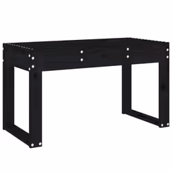 vidaXL Garden Bench Wooden Bench Patio Outdoor Bench Seat Solid Wood Pine - black pine, 80 x 38 x 45 cm - Additional view 4