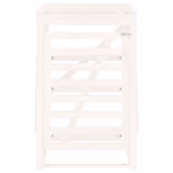 vidaXL Wheelie Bin Storage Garden Store Rubbish Trash Cover Solid Wood Pine - white pine, 84 x 90 x 128.5 cm - Additional view 4