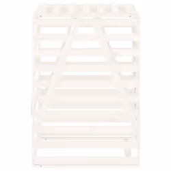 vidaXL Wheelie Bin Storage Garden Store Rubbish Trash Cover Solid Wood Pine - white pine, 84 x 90 x 128.5 cm - Additional view 6
