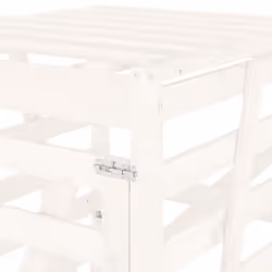 vidaXL Wheelie Bin Storage Garden Store Rubbish Trash Cover Solid Wood Pine - white pine, 84 x 90 x 128.5 cm - Additional view 9