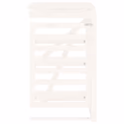 vidaXL Wheelie Bin Storage Garden Store Rubbish Trash Cover Solid Wood Pine - white pine, 78 x 91.5 x 128.5 cm - Additional view 5
