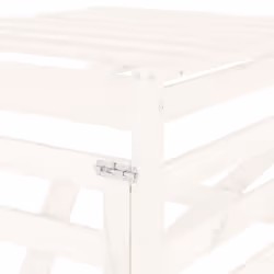 vidaXL Wheelie Bin Storage Garden Store Rubbish Trash Cover Solid Wood Pine - white pine, 78 x 91.5 x 128.5 cm - Additional view 9