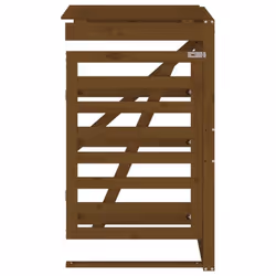 vidaXL Wheelie Bin Storage Garden Store Rubbish Trash Cover Solid Wood Pine - honey brown pine, 78 x 91.5 x 128.5 cm - Additional view 5