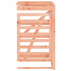 vidaXL Wheelie Bin Storage Garden Store Rubbish Trash Cover Solid Wood Pine - natural douglas, 78 x 91.5 x 128.5 cm - Additional view 5